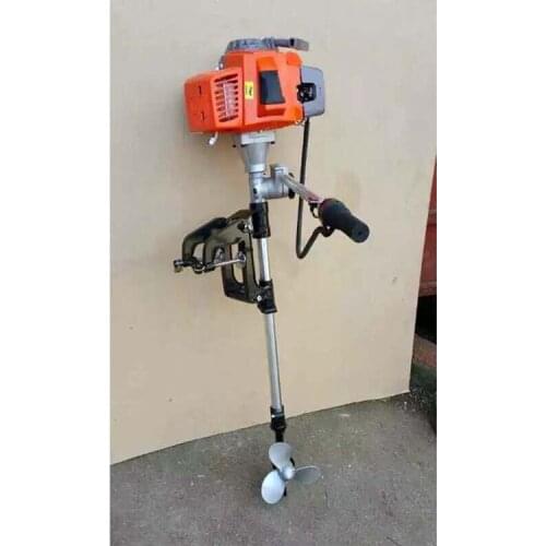 Small 63cc Two-Stroke Stern Marine Propulsion, Outboard Engine , Hanging Gasoline-Powered Machines