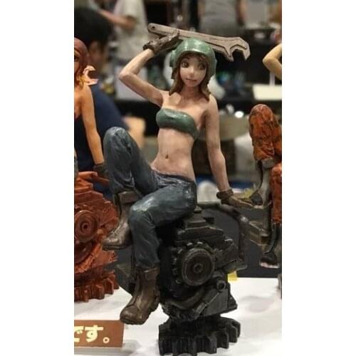 Resin Figure Kit Skull 1/20 Ma.K Maintenance Girl Unpainted Garage Resin Model Kit