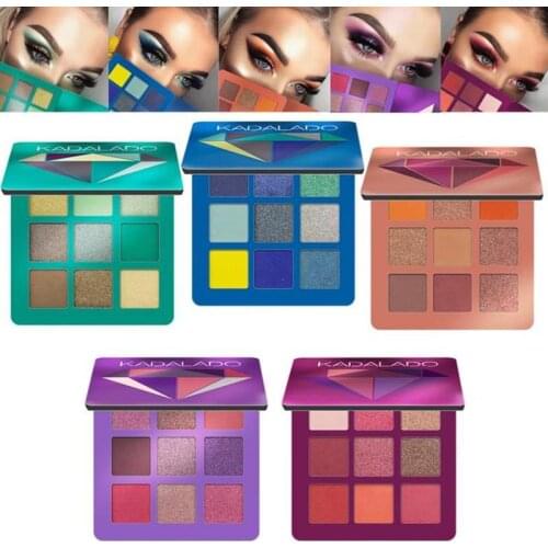 9 Color Eyeshadow Palette Shimmer Matte Gift Eye Shadow Cosmetic Glitter & Matte Eyeshadow Lasting Nude Shimmer Makeup Eye