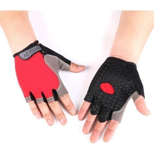 1Pair Half Finger Cycling Bike Gloves with Absorbing Sweat Design for Men and Women Bicycle Riding Outdoor Sports Accessories