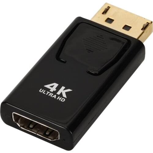 DP to HDMI Compatible 4K 60Hz Display Port Adapter Male to Female Cable Converter Display Port Adapter Supports Hot Plug