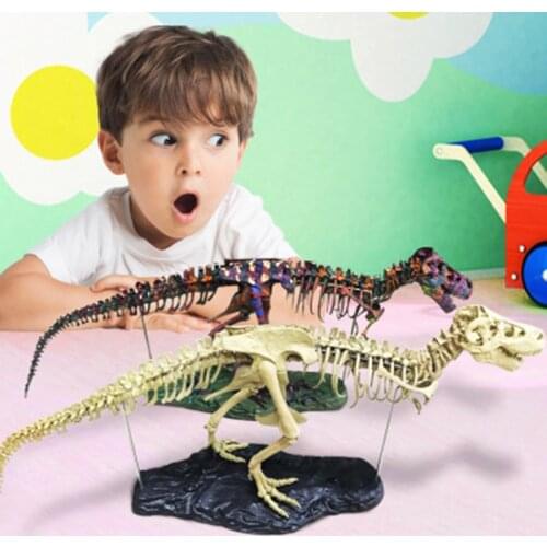 28"/70cm PVC Assembling Skeleton Dinosaur Simulation Animal Model Toys Gifts For Children Educational Toys