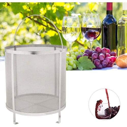 Wine Beer Dry Hops Filter Brewing Hopper Spider Strainer 300 Micron Mesh Barrel Brewing Grain Basket Strainer for Homebrew Hops