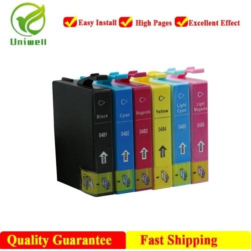T0481 New compatible ink cartridge For Epson 0481 Inkjet Printer R200 R220 R300 R300M R320 R340 RX500 RX600 RX620 RX640