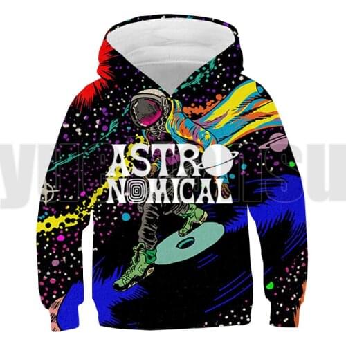 TRAVIS SCOTT ASTROWORLD Hoodie Anime Sweatshirt Sudadera Hombre Lounge Wear Childrens Pullover 3D Tour Streetwear Hip Hop
