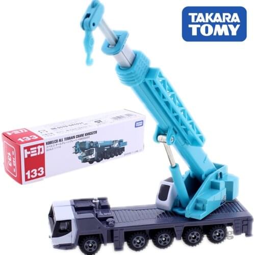 TOMICA Long Type No.133 KOBELCO ALL TERRAIN CRANE KMG5220 1:133 TAKARA TOMY Construction Vehicle Diecast Metal Model New Toys