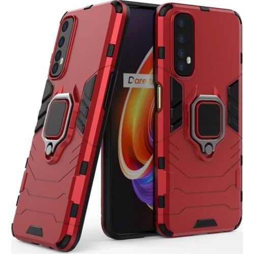 For OPPO Realme 7i 7 Pro Case Shockproof Armor phone Case for OPPO Realme X7 Pro Car Magnetic Holder Ring Case