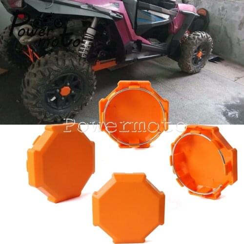 For Polaris Sportsman RZR 900 1000 XP Turbo 4x Front Rear Wheel Tire Rim Hub Cap Cover Protector Wheel Center Plug Cap 15-2017