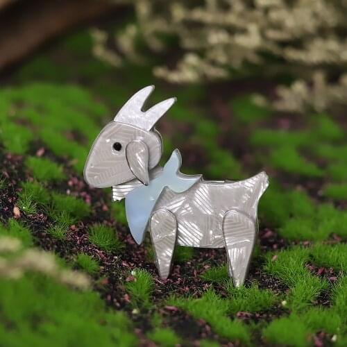 Acrylic Cute Sheep Brooches For Women Child Gifts Animal Party Brooch Badge Lapel Pins Bag Scarf Buckle Accessories Christmas