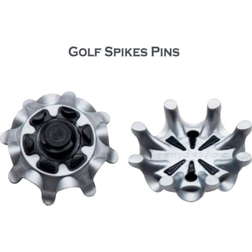 14Pcs/Set Golf Shoe Spikes Middle with/not Hole Fast Spiral Golf Shoe Nails Replacement Shoe Nails Sports Shoe Accessories