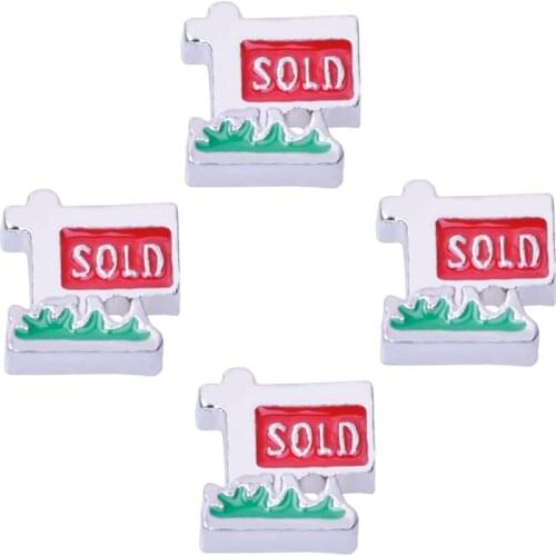 20Pcs/Lot House Sold Alloy Floating Charms Hand-made DIY for Glass Lockets