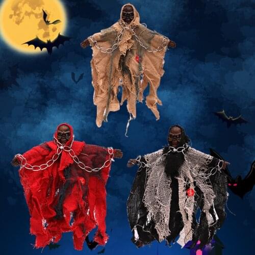 2021 Halloween Hanging Ghost Decoration Props Tricky Gift Small Haunted House Scene Decor Party Supplies Xmas Supplies