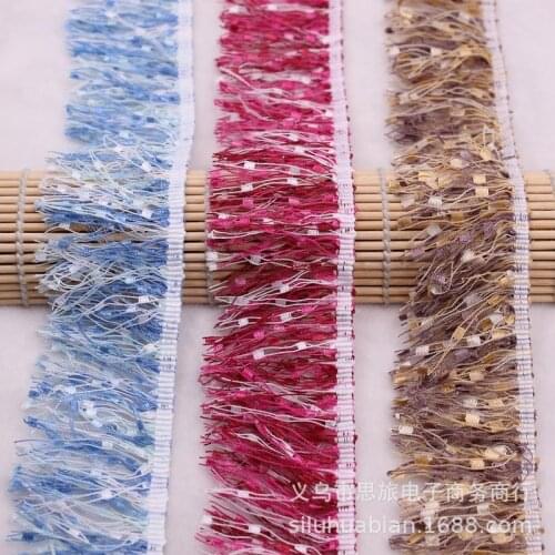 5 yards/lot Colorful Tassel Lace Ribbon for Diy Hair Accessories Clothing Hat Curtain Trims Material