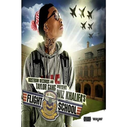 D0700 Wiz Khalifa Rapper Music Star Silk Fabric Poster Art Decor Indoor Painting Gift