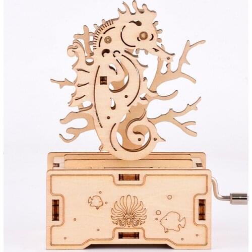 Childrens DIY creative three-dimensional wooden gear dollhouse ornaments crafts toys teaching aids