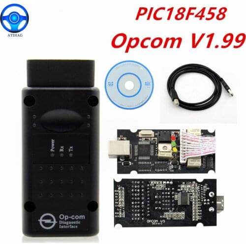 OPCOM v1.59 V1.70 1.95 1.99 firmware best quality OP-COM For Opel Diagnostic-tool OP COM with real pic18f458 can be flash update