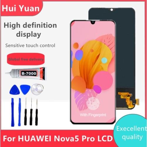 OLED For Huawei Nova 5 Pro LCD Display Touch Digitizer Assembly SEA-AL10 SEA-TL10 SEA-LX2 Replacement For Huawei Nova 5 LCD