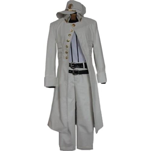 JoJos Bizarre Adventure Costume Kujo Jotaro Leather Cosplay Costume with hat full set Custom made 11