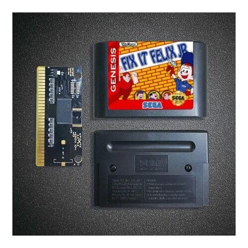 Fix it Felix JR - 16 Bit MD Game Card for Sega Megadrive Genesis Video Game Console Cartridge
