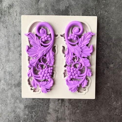 Chocolate Gumpaste Mold DIY Sugar Craft Border European Relief Silicone Mold Fondant Mold Cake Decorating Tools