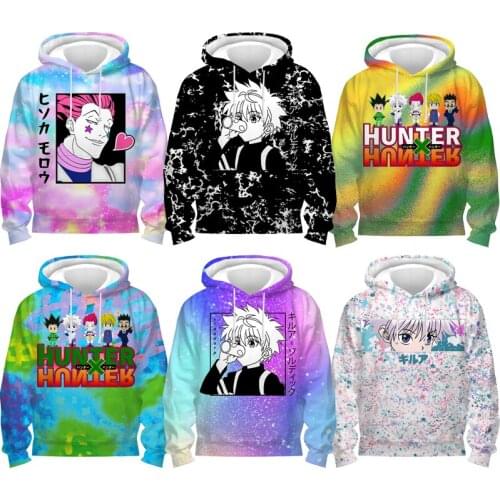 Hunter X Hunter 3D Print Hoodies for Girls Boys Cartoon Anime Sweatshirts Kids Pullovers Children Tops Coat Infantil Sudadera