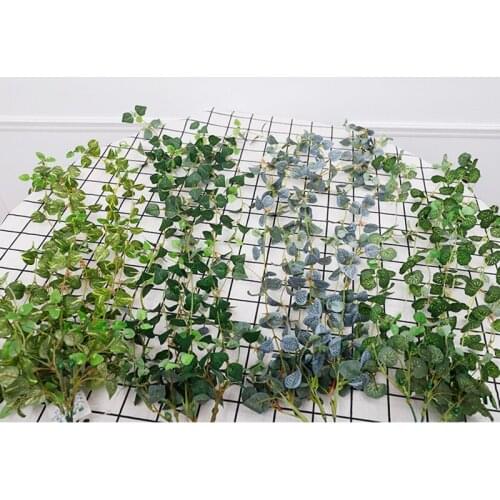 Artificial ivy wall hanging rattan radish grass vine fake green leaves garland home garden shop wedding party decoration