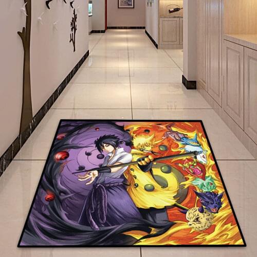 Anime Akatsuki Uchiha Gaara Moon Doormat Rug Carpet Floor Bedroom Doormat Non-slip Mat Cartoon Gifts