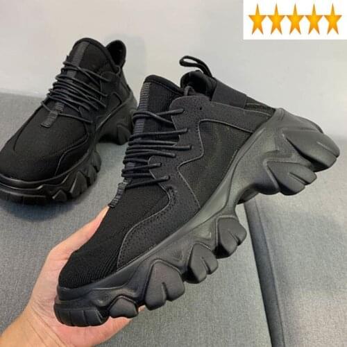 Women New 2021 Stretchy Brand Trainers Casual Lace Up Thick Platform Sneakers Outside Joggers Shoes Streetwear