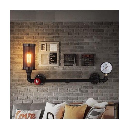 Retro Loft Style Water Pipe Lamp Edison Wall Sconce Antique Wall Light Fixtures For Indoor Vintage Industrial Lighting