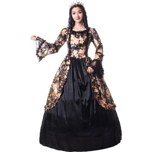 Gothic Period Masquerade Dress Holiday Marie Antoinette Prom Gown Victorian Rococo Prom ball gown Inspired Elegant Costumes