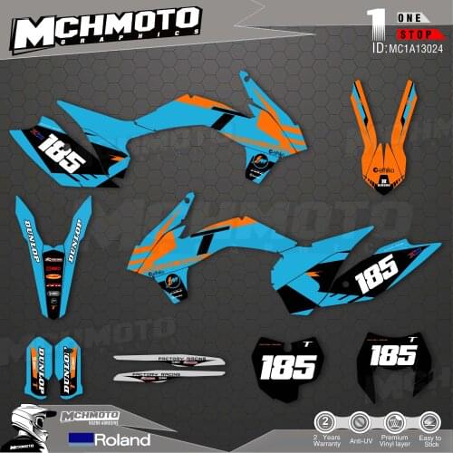 MCHMFG Customized Team Graphics Backgrounds Decals Custom Stickers For 13-15SXF 14-16EXC Graphics