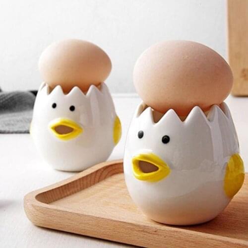 Cute chicken ceramic egg white separator creative egg separator egg yolk protein separator filter baking tools