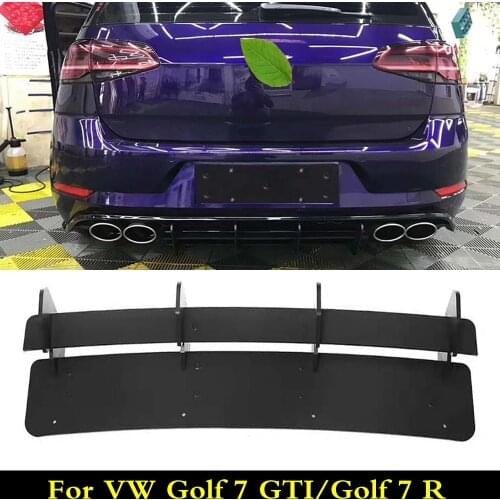 MK7.5 Rear Lip diffuser Trim Cover For Volkswagen VW Golf 7 R/7 GTI MK7 7.5 R Fins ABS Bumper Protector Car Styling
