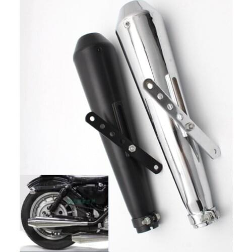 Motorcycle Muffler antiqued vintage exhaust pipe Metal Variable Diameter Sleeve Universal for M800 1200 CUSTOM XL883 motorbike