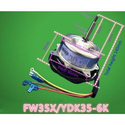 Outdoor motor fan FW35X YDK30-6Z YDK35-6K for original Gree 1P -1.5P air conditioner motor controller
