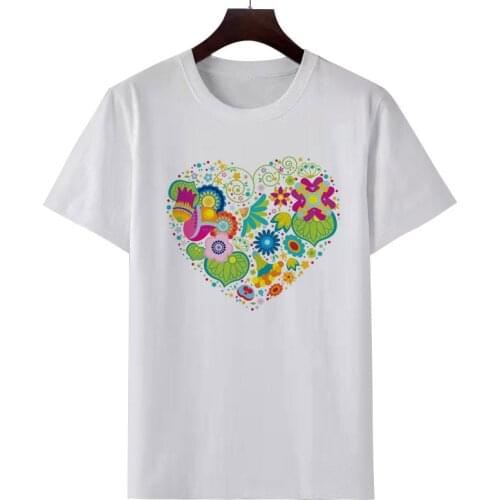 Womens new T shirt cute cartoon graffiti picture print T shirt fashion casual T shirt summer white short sleeve T shirt top