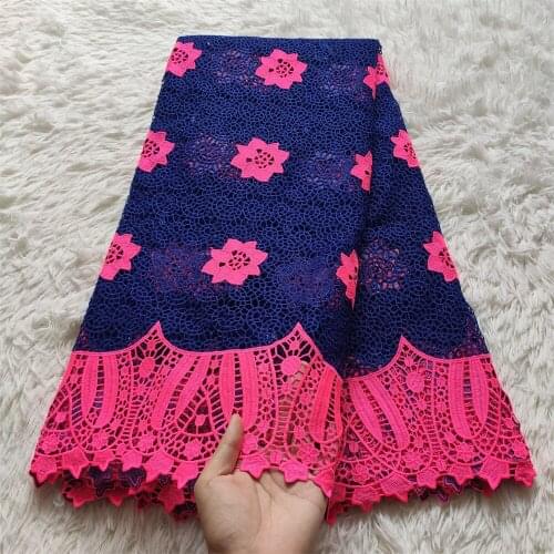 Latest 2021 High Quality African Lace Fabric Embroidery Swiss French Tulle Cotton 5yards Wedding Party Dress Guipure Sequins