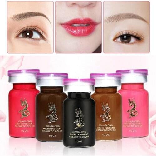 2020 New Semi Permanent Eyebrow Tattoo Ink Durable Tool Beauty Makeup Coloring Supplies Microblading Pigment Emulsions X0K5