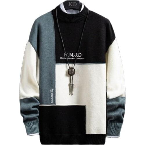 New Winter Cashmere Warm Sweater Men Turtleneck Mens Pullover Fashion Sweaters Tops Leisure Knitwear Coat 3XL