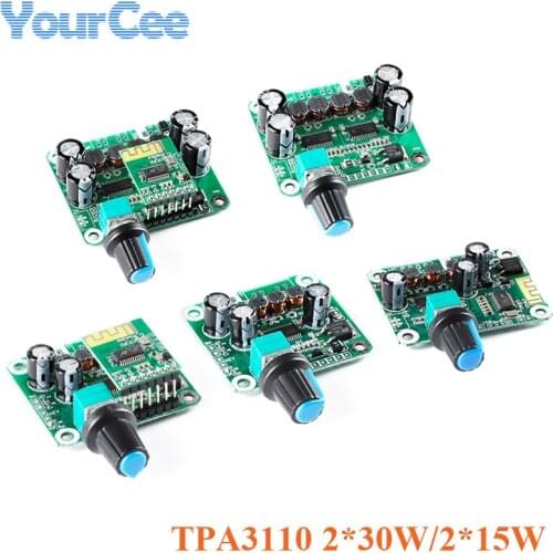 TPA3110 Digital Power Amplifier Board 30W+30W 15W+15W Power Stereo Class D Audio Power Bluetooth-compatible Amplifier Module