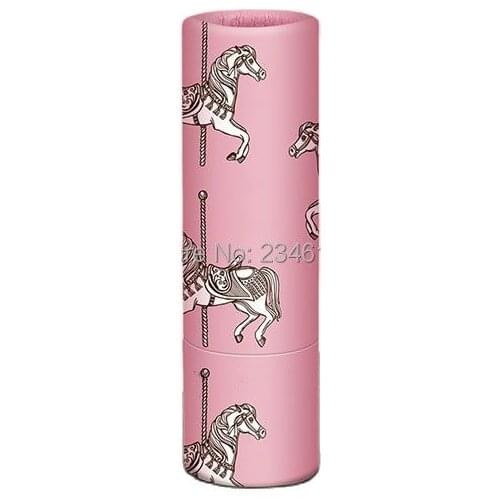 Empty Lipstick Tube 12.1mm Carousel Lip Balm Tube Cosmetic Container Pink Lip Balm Tube Empty Papery Lipstick Container 50pcs