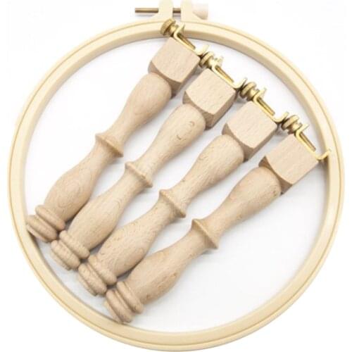 Adjustable Portable Wooden Embroidery Hoop Stand Set Stand Needlework Cross Stitch Frame Rack Desktop Embroidery Stand