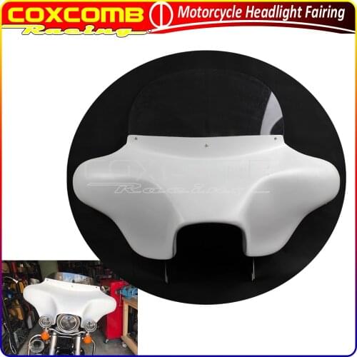 Motorcycle Detachable Batwing Fairing 6x9 Speakers w/Windshield Bracket For Harley Touring Road King FLHRS FLHRI FLHRC 1994-2013