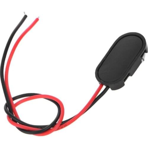 PP3 9V Battery Clip Connector I Type Tinned Wire Leads 150mm Black Red E56B