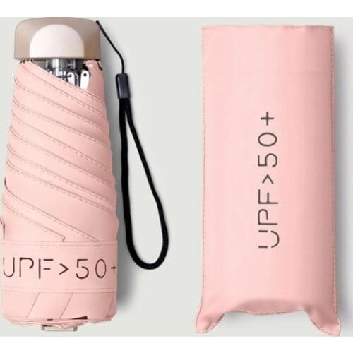 Ultra-light 50% off sunny umbrellas folding umbrellas mini pocket umbrellas creative vinyl sun protection sun umbrella pocket