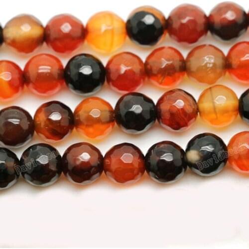Fctory Price Natural Stone Faceted Dream Agat Round Loose Beads stand 16'' 6 8 10 12MM Pick Size For Jewelry Making diy