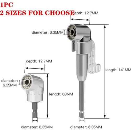 1 Pc Wood Indexable Drill Bit 1/4" Electric 105 Degree Hex Drill Bit Adjustable Angle Screwdriver Socket Hold Adaptor Tools