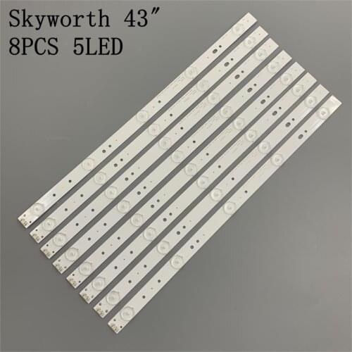 TV Lamp LED Backlight Strips For Telefunken TF-LED43S27T2 Bar line Kit LED Band Array 5800-W43001-3P00 5800-W43001-5P00 VER02.00