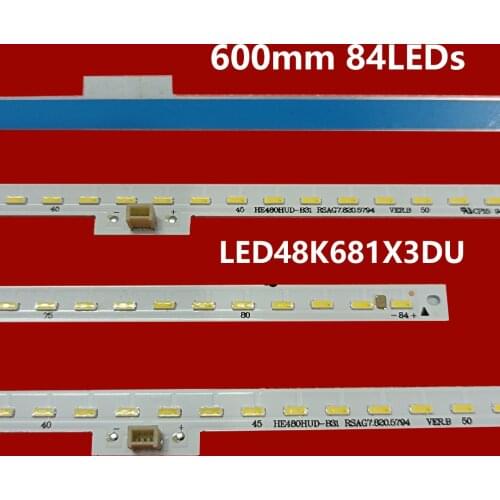 2pcs/set LED Backlight Strip HE480HUD-B31 RSAG7.820.5794 For LED48K461X3DU LED48K681X3DU LED48K380U 48EC650UN TH-48AX600C