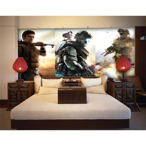 3D Camouflage Wallpaper Army War War Theme Wallpaper Internet Bar Clothing Store Gym CS Cross Fire Line Expand Background Mural